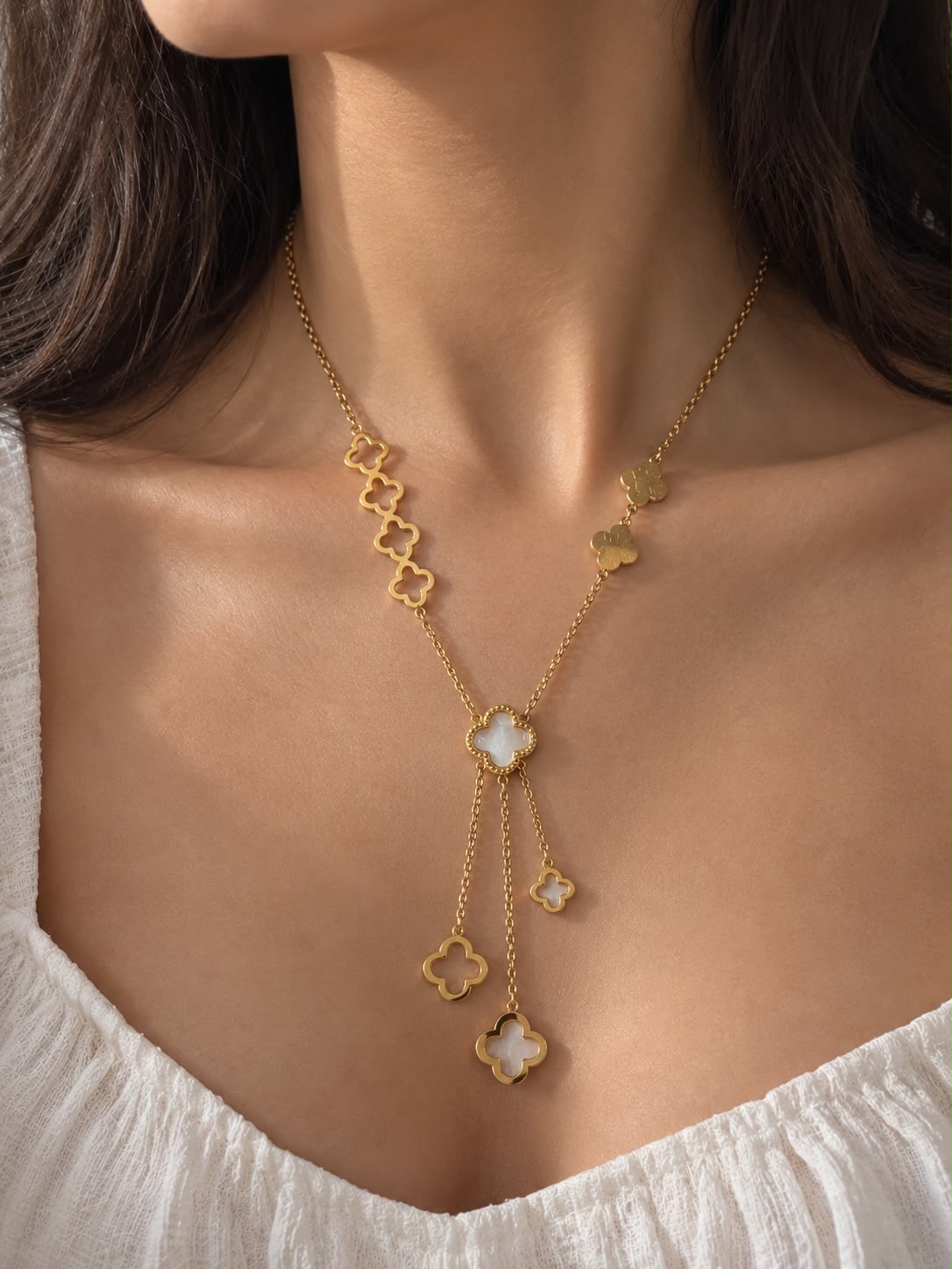 Alhambra Cascading Clover Y-Necklace